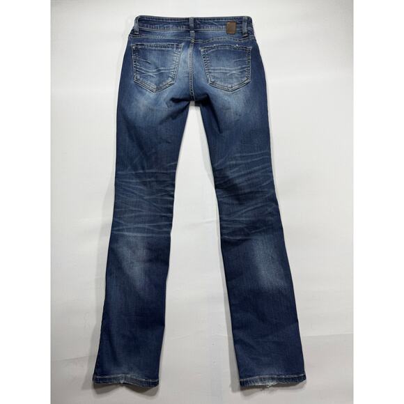 BKE Buckle Women's Stella Straight Leg Blue Denim Jeans - Size 26 (26x31) - Picture 2 of 6